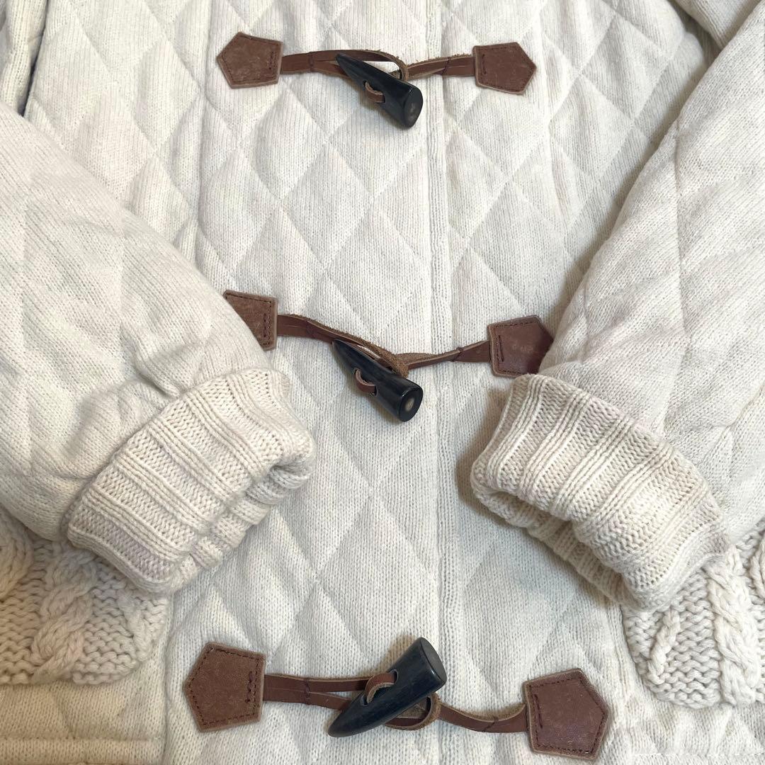 BURBERRYバーバリーダッフルコート ノバチェック フォックスファー