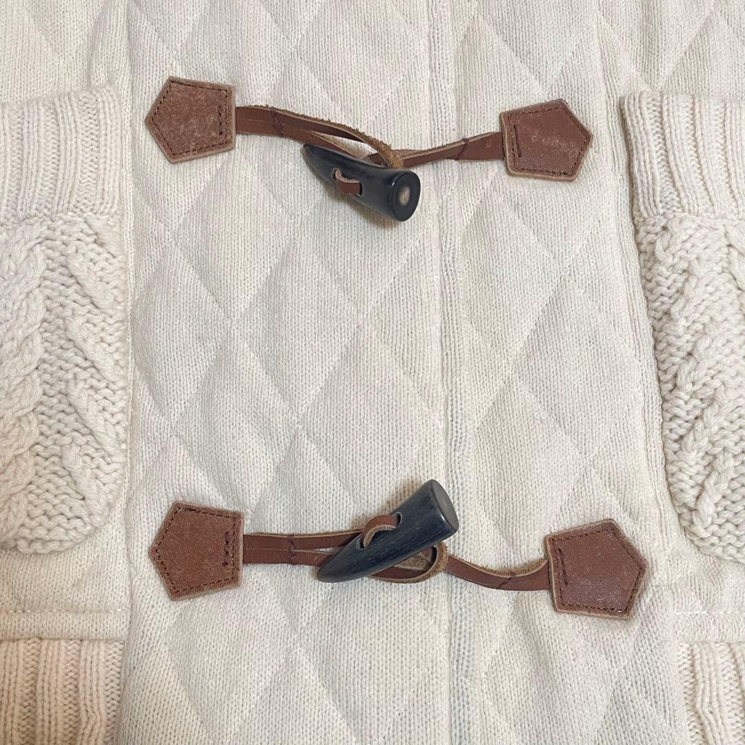 BURBERRYバーバリーダッフルコート ノバチェック フォックスファー