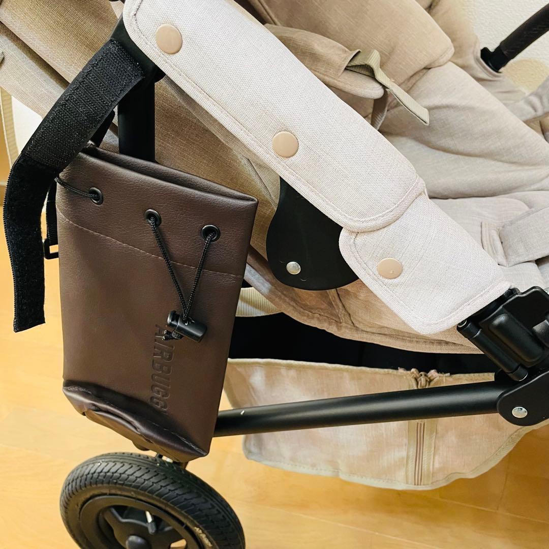 【美品】エアバギー 二人乗り　双子 ココダブルEX フロムバー サンドベージュ