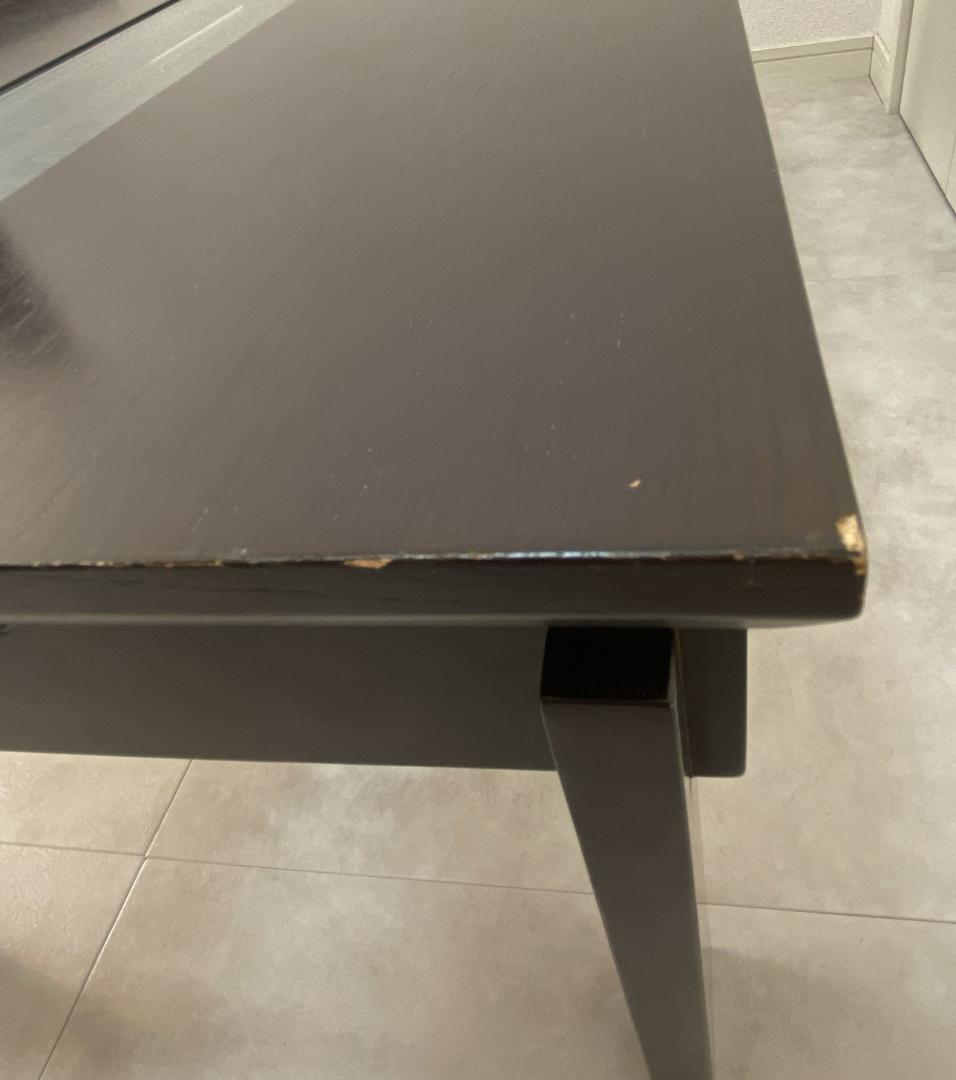 a.flat　ローテーブル　ダークブラウン　モダン