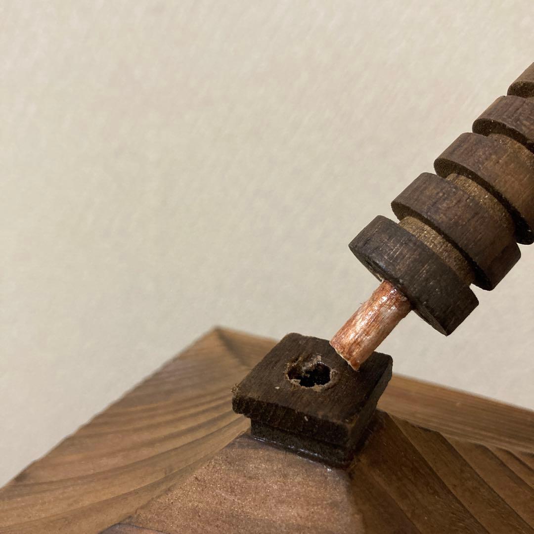 木製　法隆寺　五重塔　孝心作　焼板　高さ約50㌢　置物　〈検 彫刻　仏塔　寺院