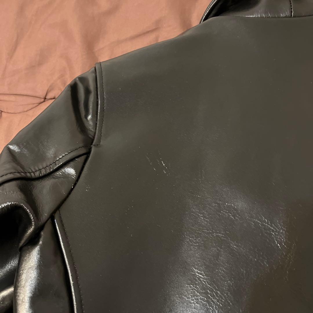 FORTIME ホースハイド 肉厚固 ブラック レザー ジャケット L