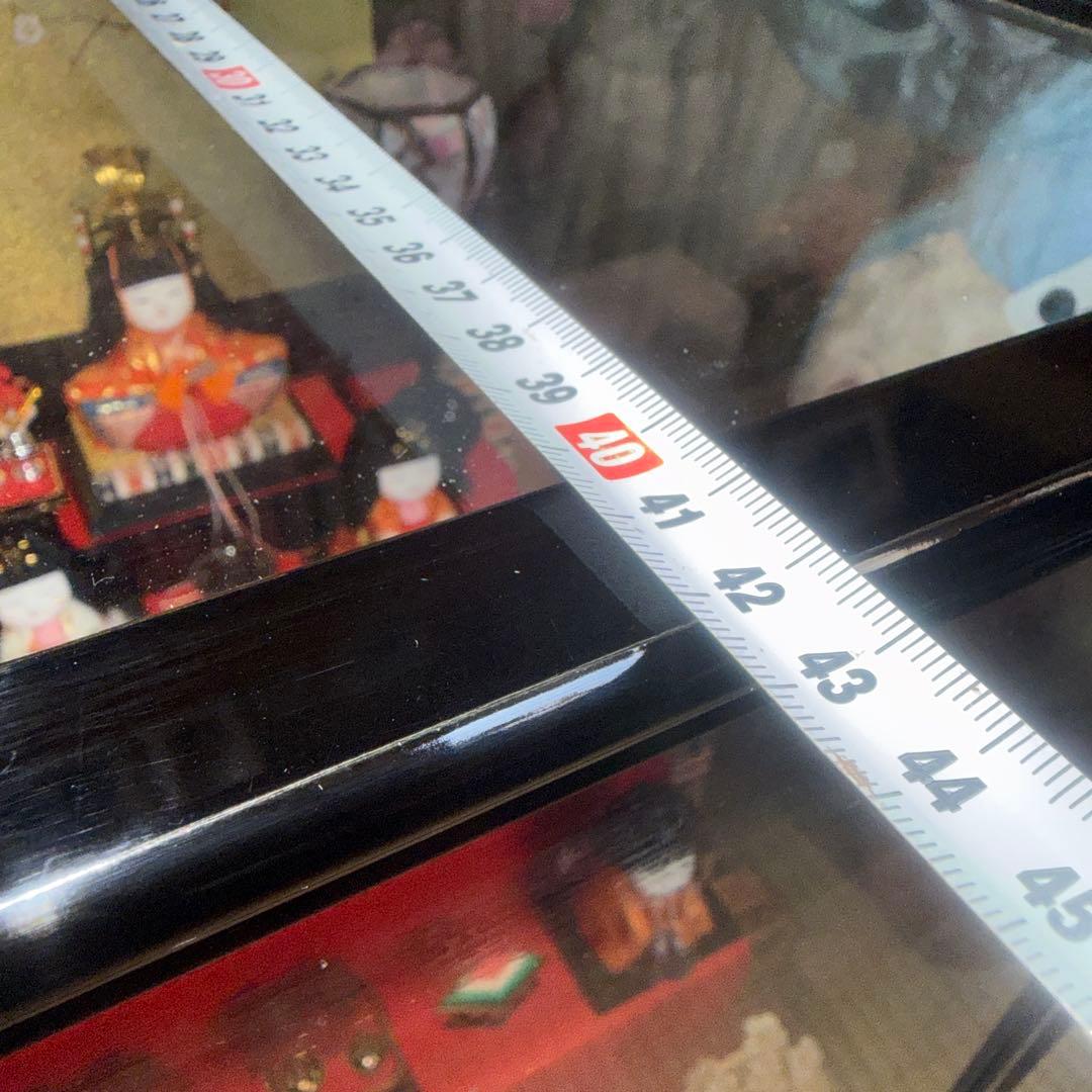 久月木目込5段飾り雛人形セット 伝統的デザイン ケース付き