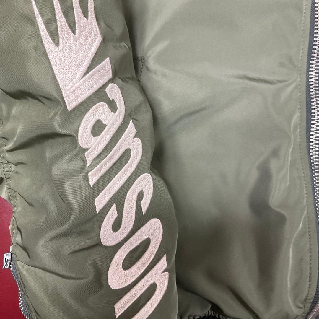 【美品・￼特価】vansonライダージャケットL セージグリーン