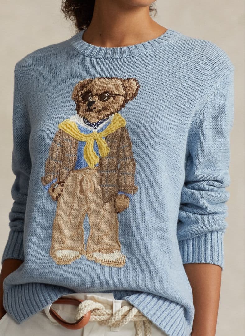 POLO RALPH LAUREN Poloベア コットンクルーネック セーター