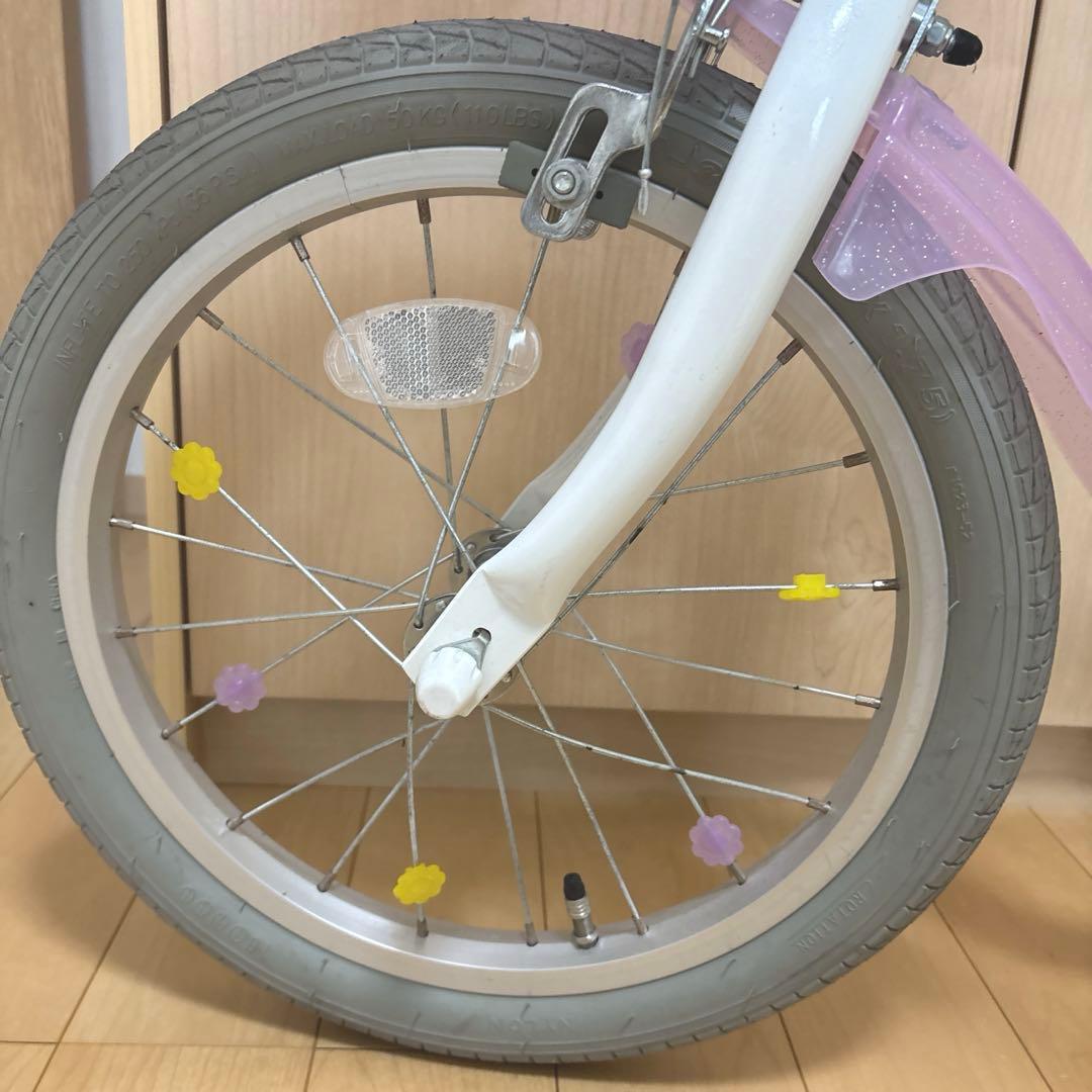 直接引渡限定　千葉県　アイデス　ラプンツェル 幼児用自転車 16インチ