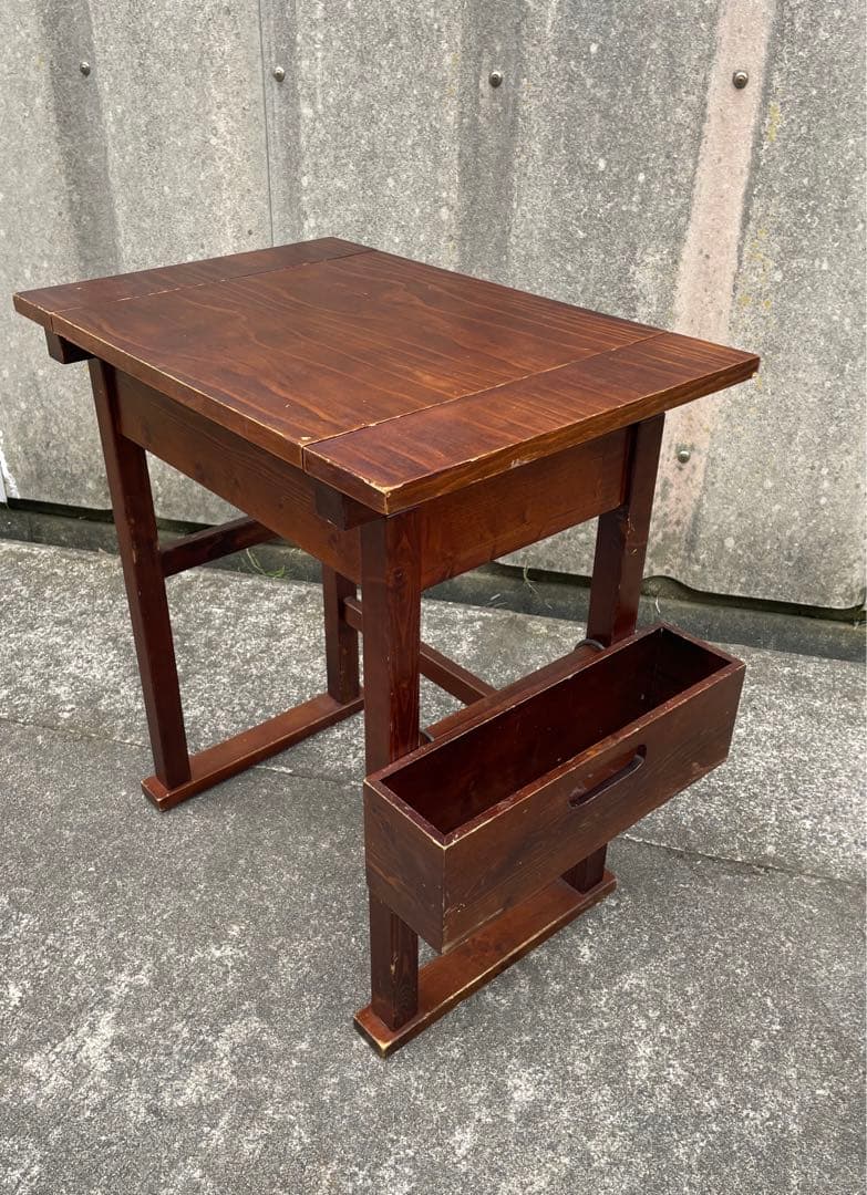 ビンテージ/木製/ドレッサー/鏡台/椅子/スツール/セット