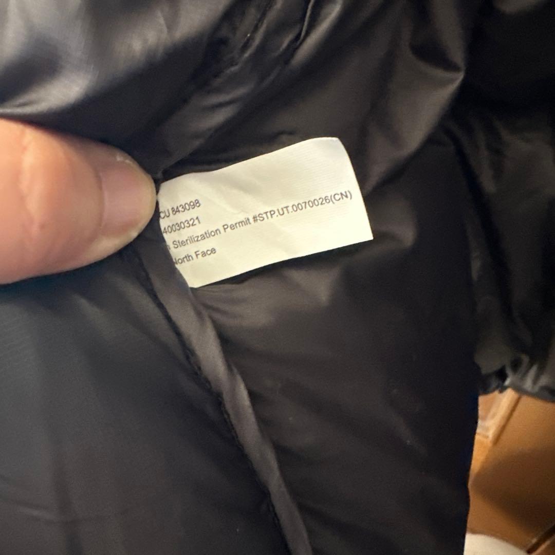 THE NORTH FACE ブラックショートダウンジャケット