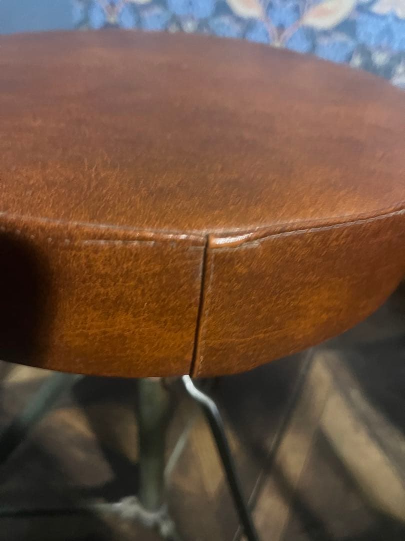 スツール 椅子 インテリア 昭和レトロ 当時物 高さ調整可能 アンティーク