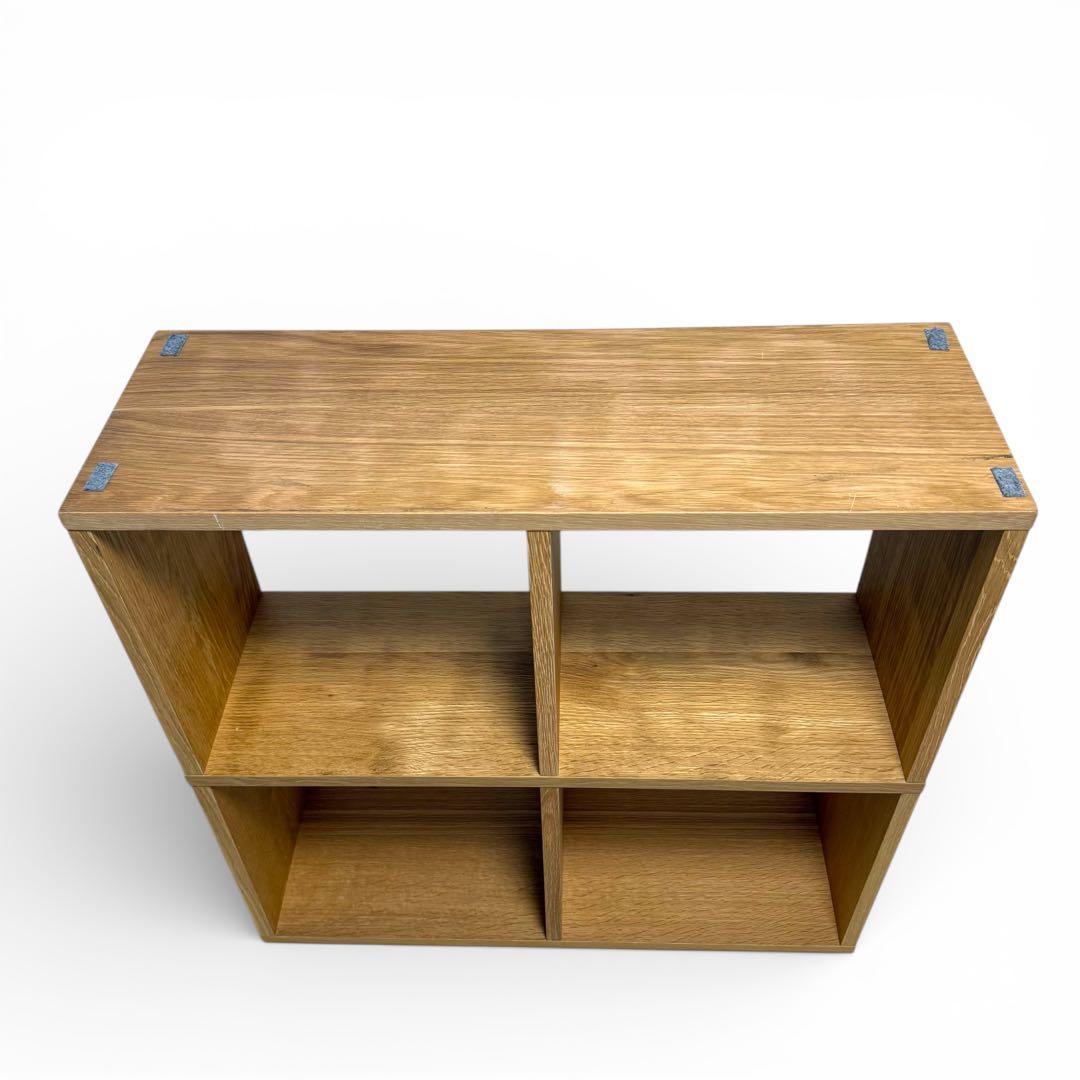 無印良品 MUJI スタッキングシェルフ 2段2列 オーク材 北欧 ナチュラル