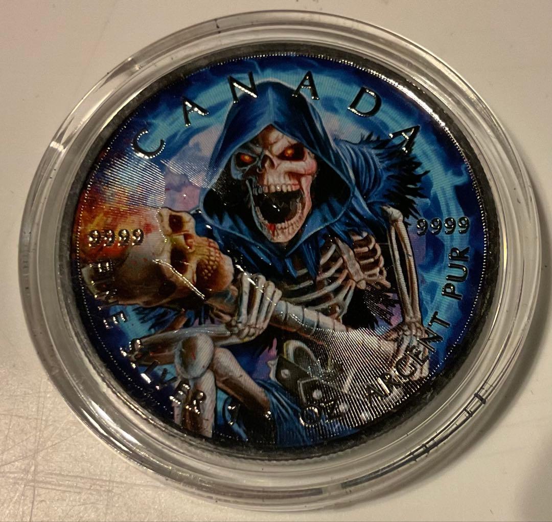 グリムリーパー アルマゲドンⅦ メイプルリーフ銀貨 2024 1オンス
