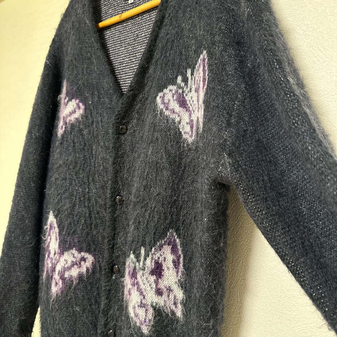 本日まで掲載　needles モヘアカーディガンpapillon