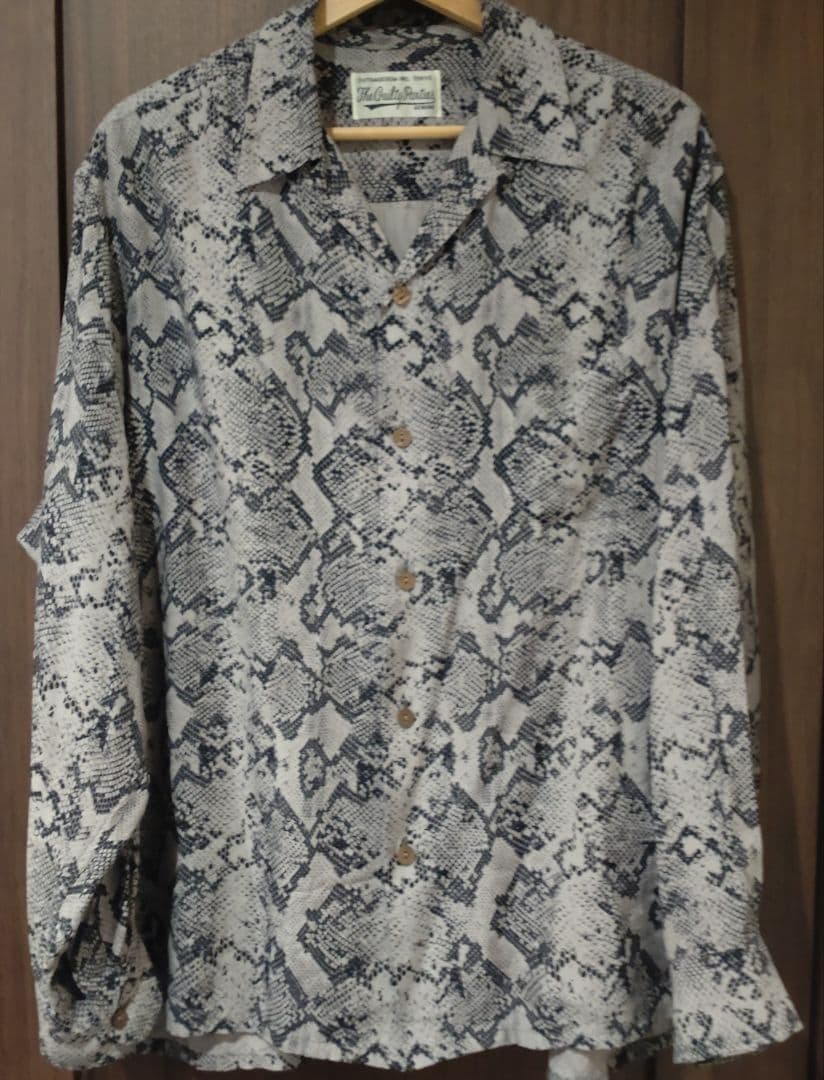 トップス WACKO MARIA PYTHON OPEN COLLAR SHIRT