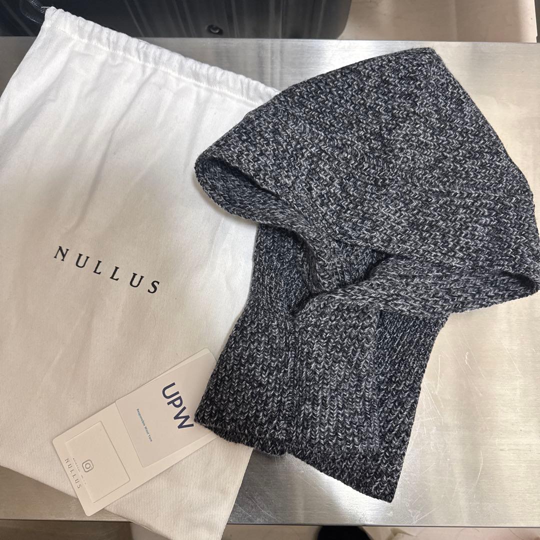 NULLUS グレー ドレープ バラクラバ
