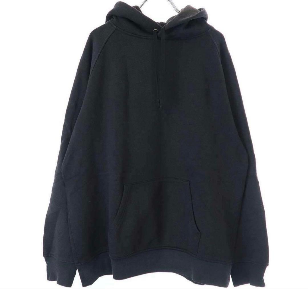 COMOLI コモリ 22AW コットン吊裏毛パーカー ブラック 2