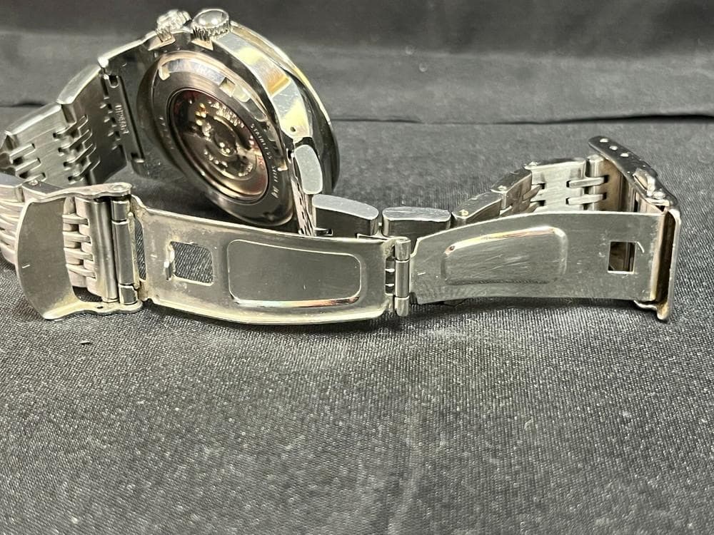 ◆SEIKO セイコー メカサスブルー文字盤4S12-0010腕時計　08166