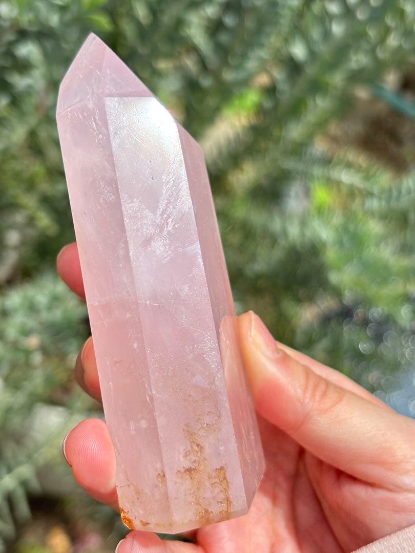 ローズクォーツ　ジェミー　モザンビーク　タワー　ハイグレード