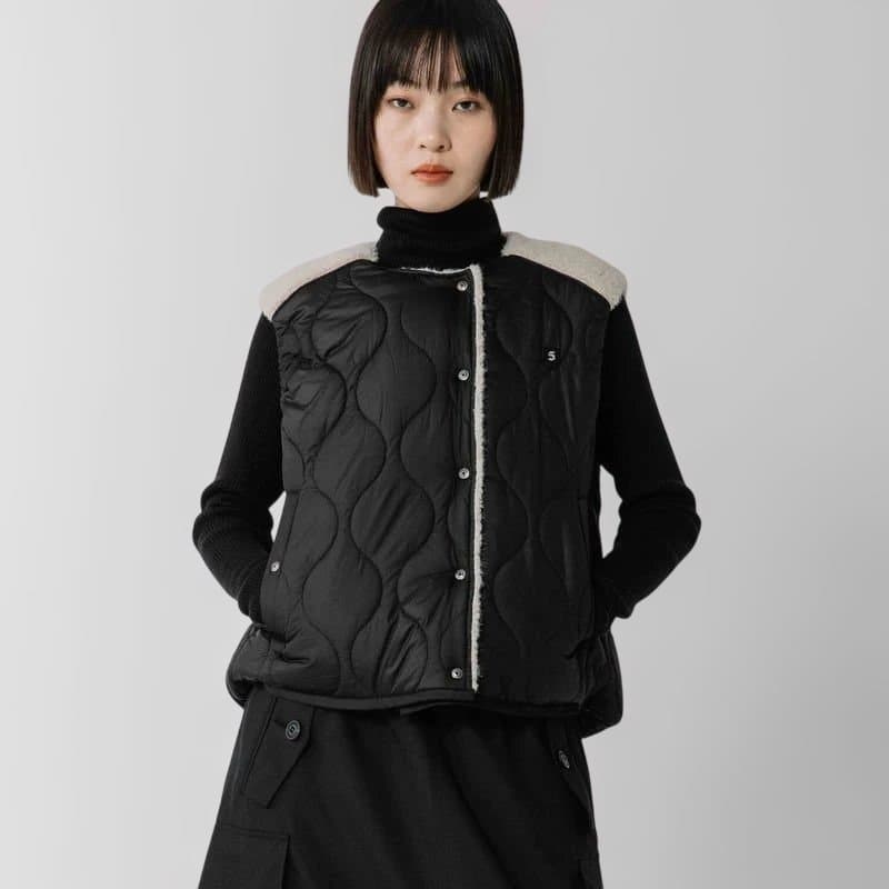 ブランバスク、キルティング×ボアショート7ベスト❤️新品未使用