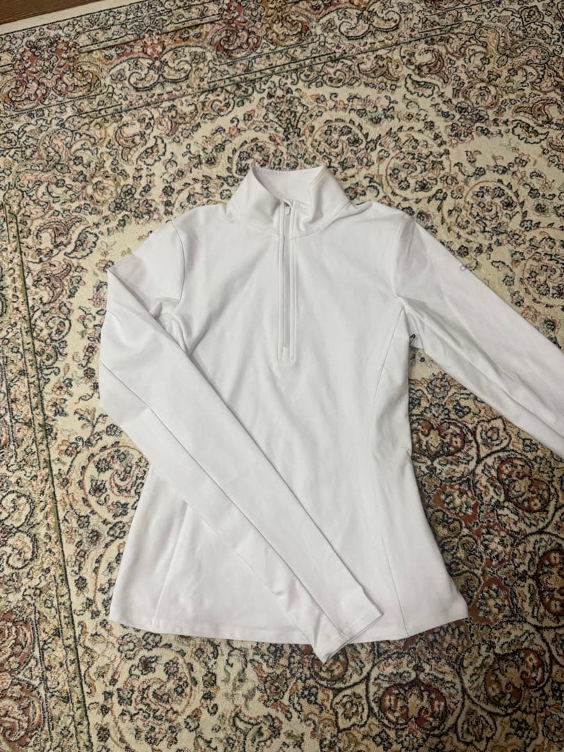 新品　alo ハーフジップ ホワイト