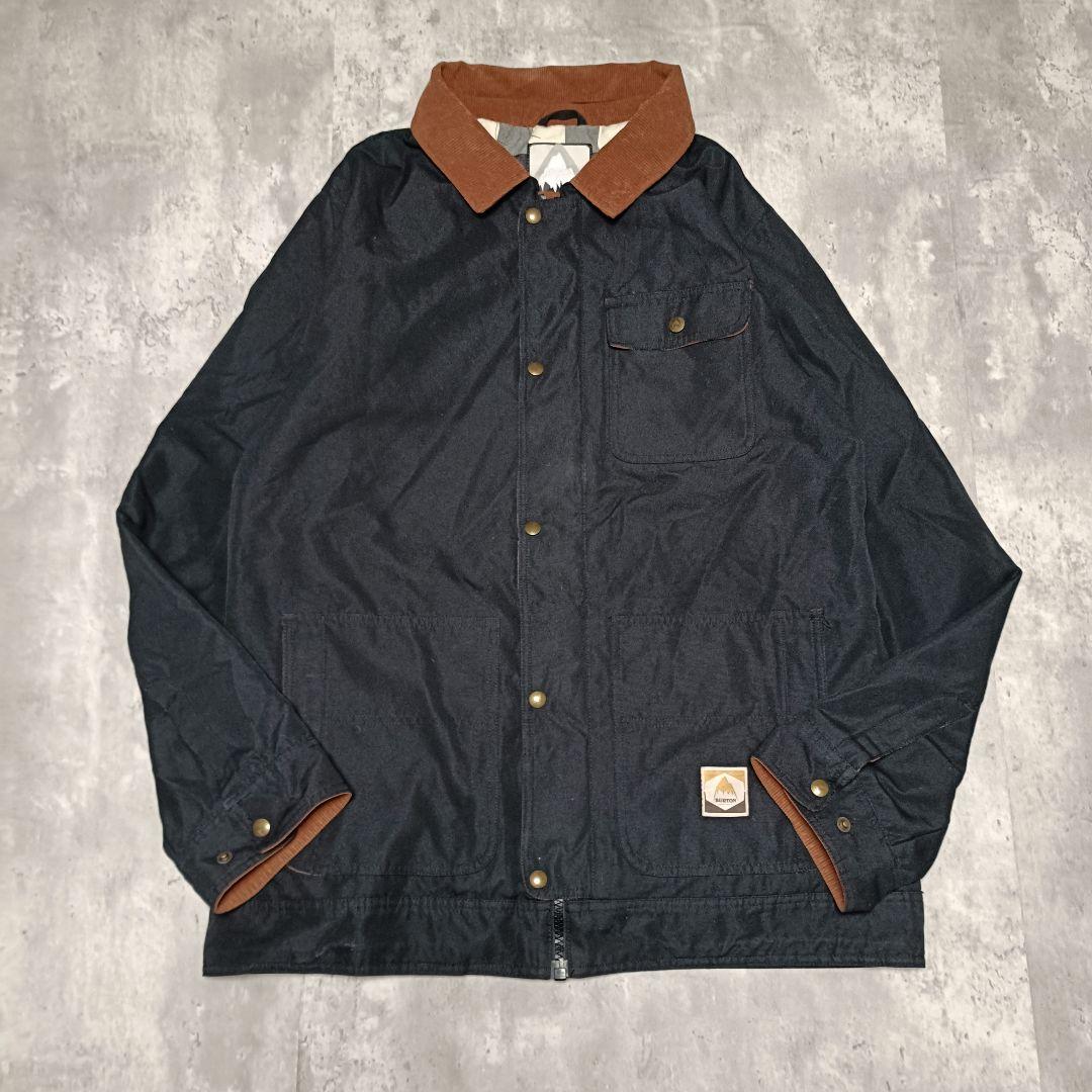BURTON スノボーウェア コーデュロイ切り替え 黒 サイズL