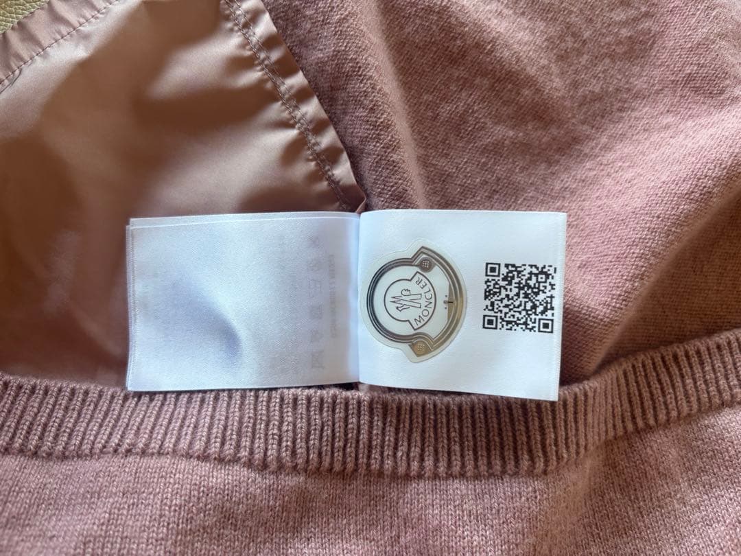 MONCLER 異素材カシミアニットセーター