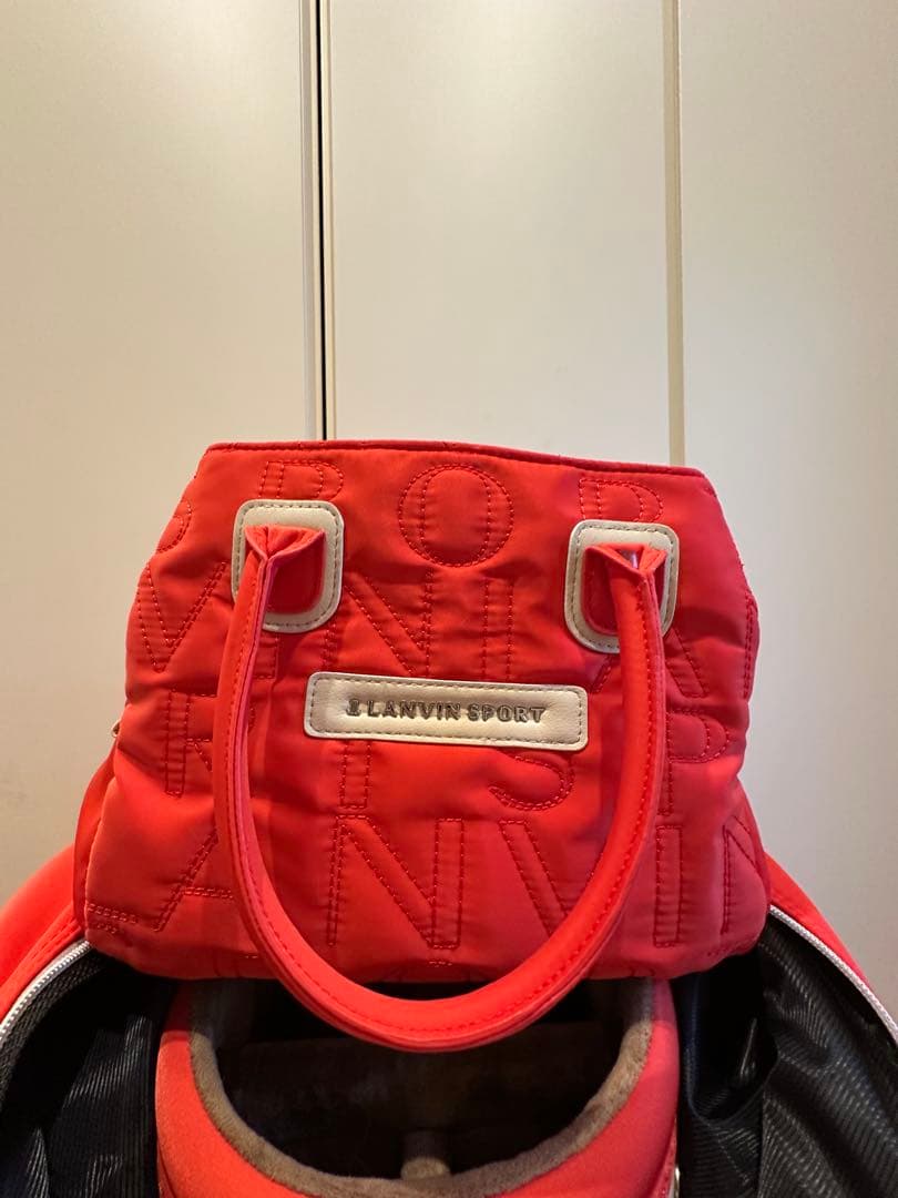 LANVIN SPORT キャディバッグ レッド セット