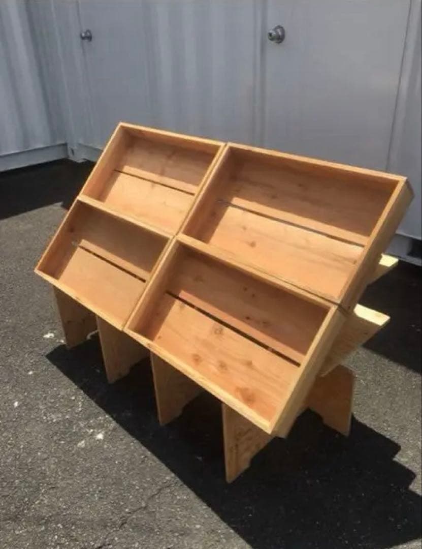 マルシェ台‼️組立式ディスプレイ 店舗什器 陳列棚 イベント什器 一台