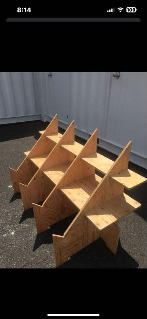 マルシェ台‼️組立式ディスプレイ 店舗什器 陳列棚 イベント什器 一台