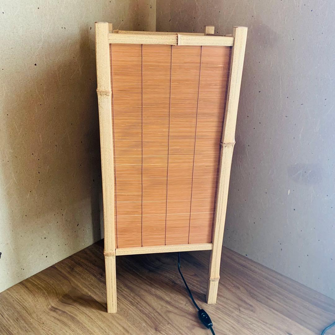 大型 高級 お座敷 座敷照明 行燈 竹製 バンブー 灯籠 ディスプレイ