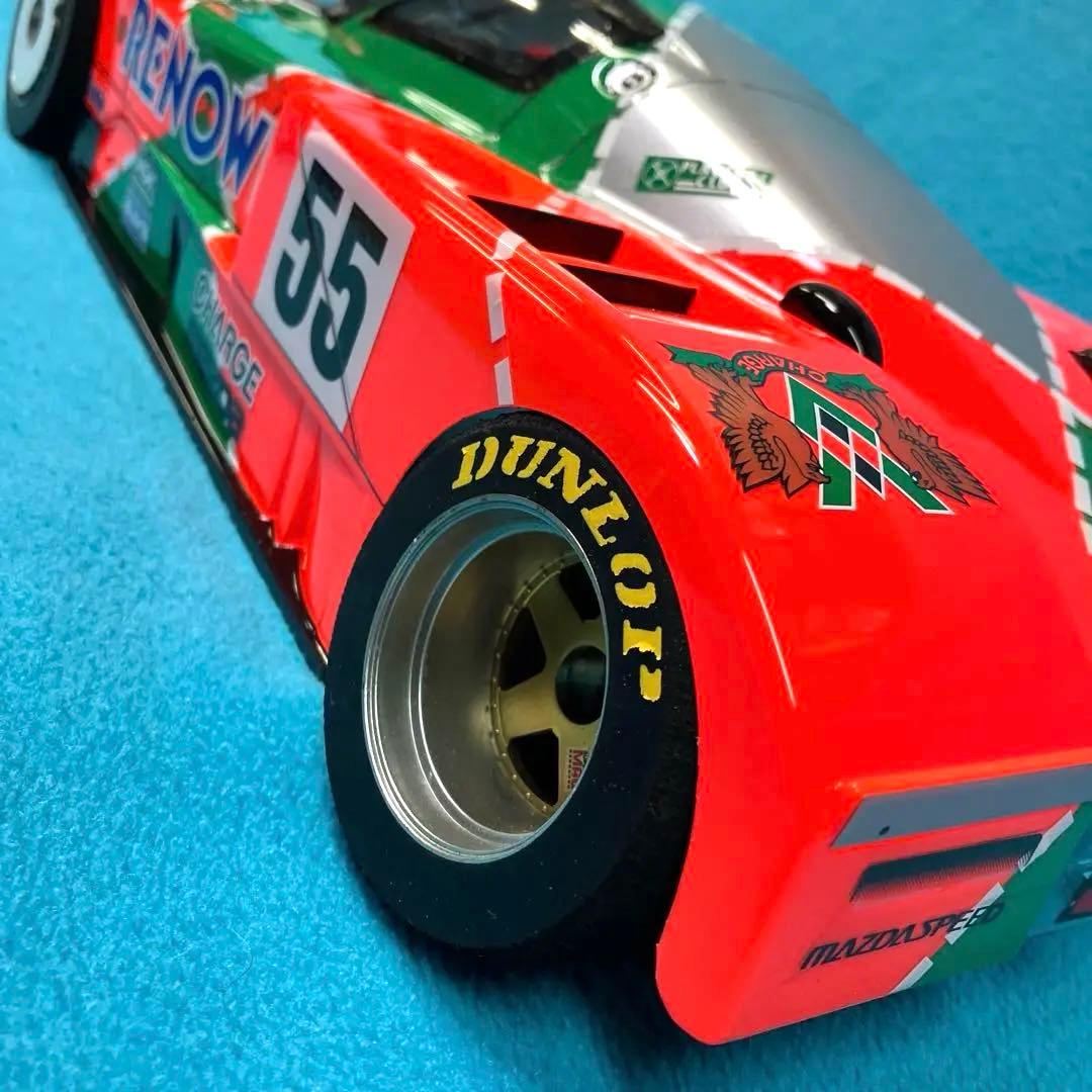 タミヤ RCカーボディ & タイヤ、ホイール　マツダ 787B 塗装ミスあり