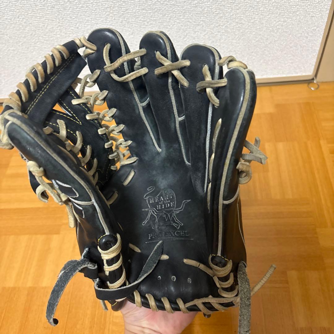 今日中に買って欲しいです！！Rawlings 黒 軟式野球グローブ
