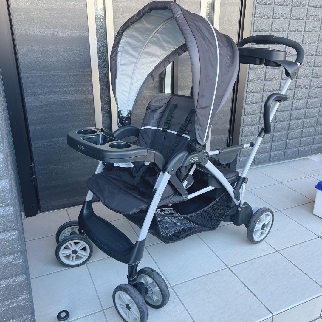 グレコ　ルームフォーツー　二人乗りベビーカー　折りたたみ可能✨