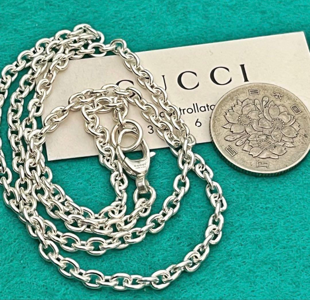 極美品‼️GUCCI 3.8ミリ シルバー925 チェーンネックレス