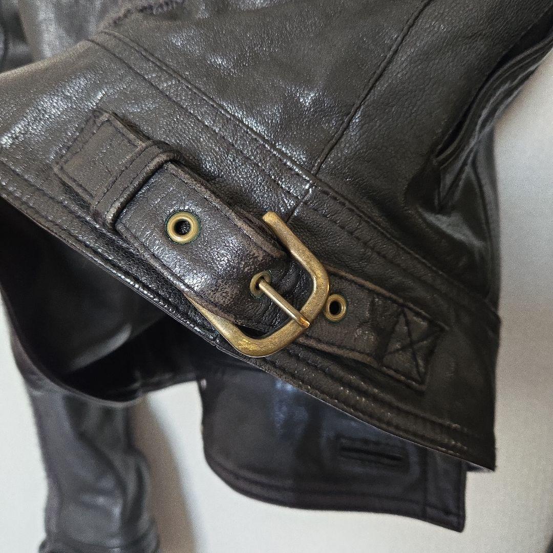 マスキュロ　ライダース　リアルファー　MASCULO