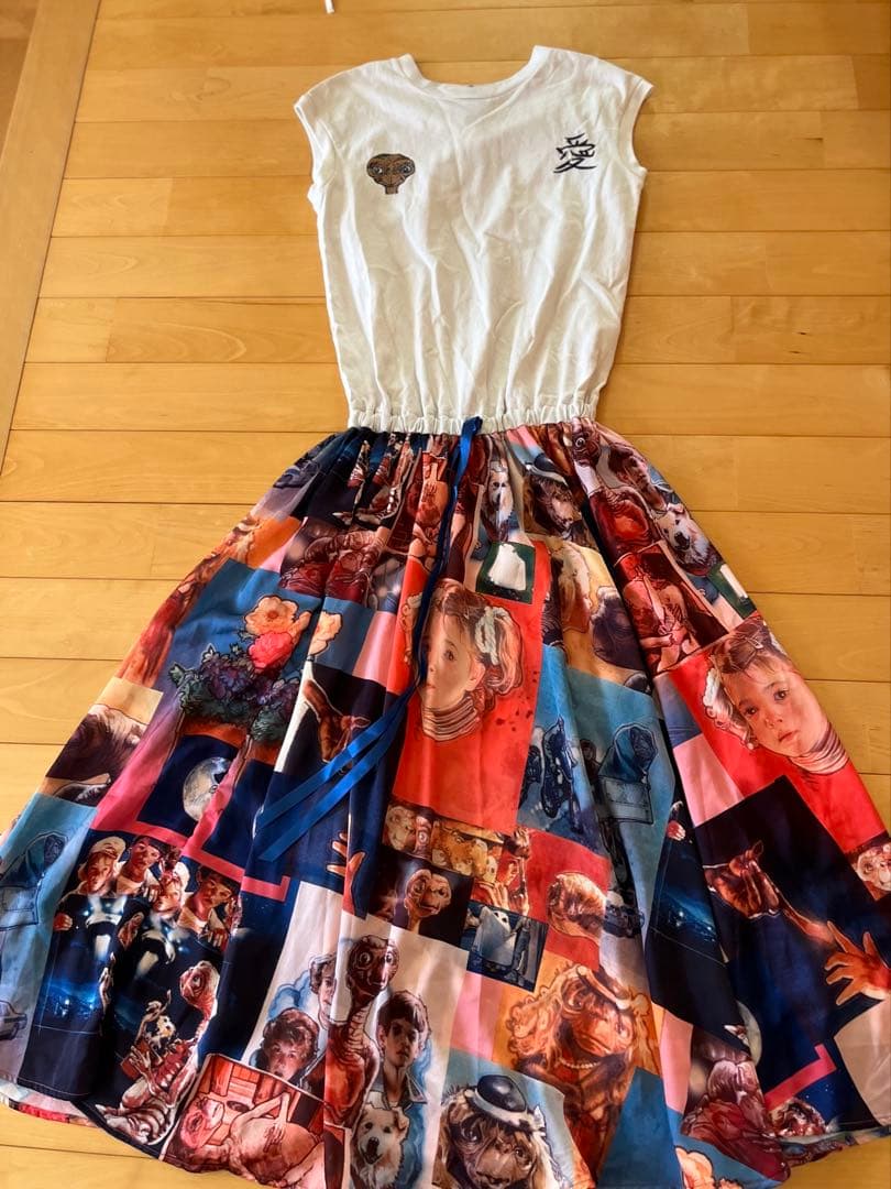 あちゃちゅむxGO TO HOLLYWOODxE.T. ノースリーブワンピ01