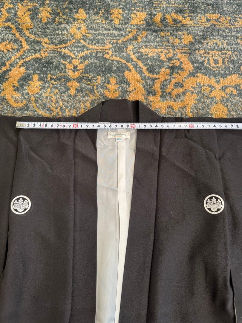 【美品】Catherine Cottage 黒紋付袴セット115cm 七五三に♪