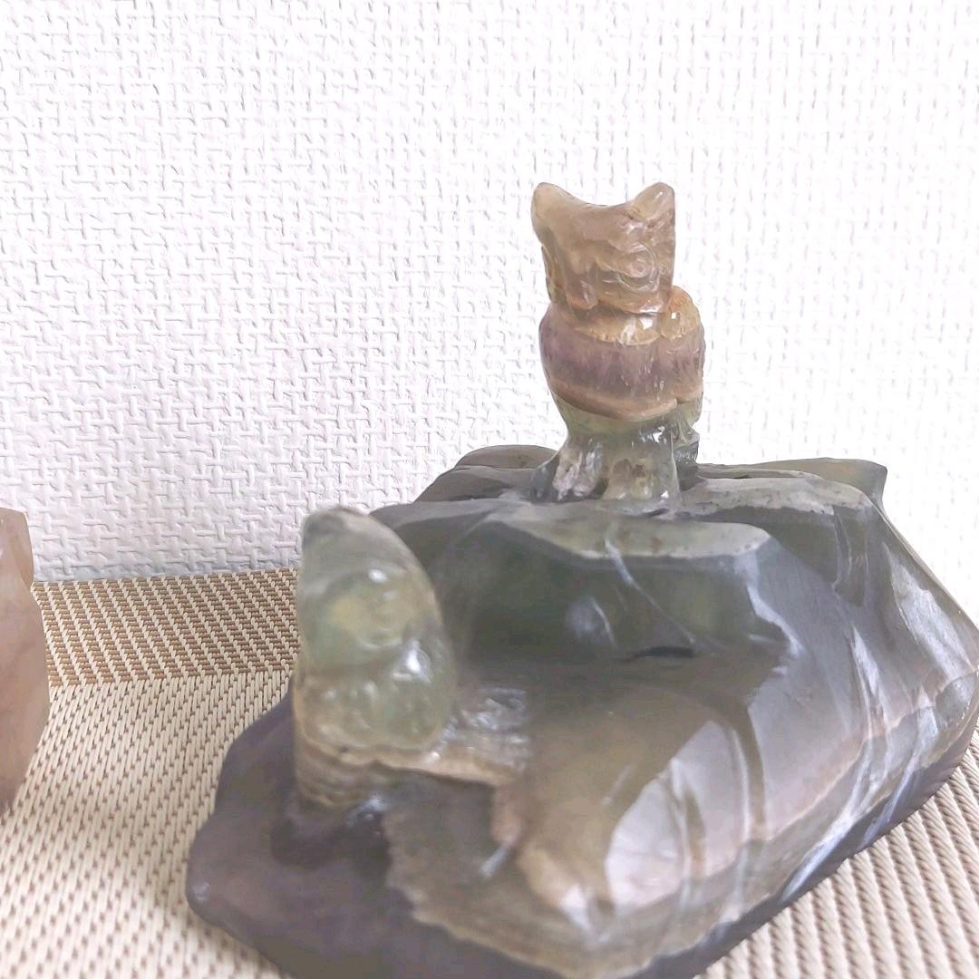 天然石　ふくろう　9点セット
