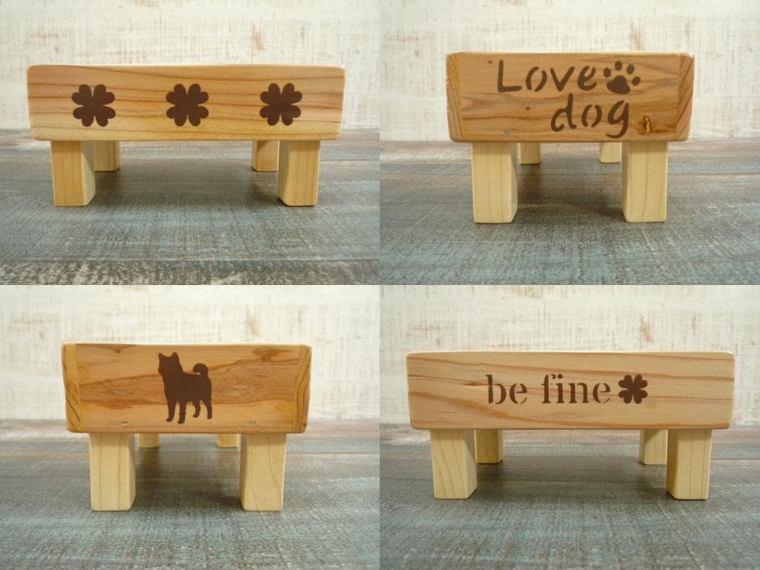 ♥️予約品♥️柴犬デザインの3段ラック⭐可愛い♥️ナチュラルカラー♥️--180