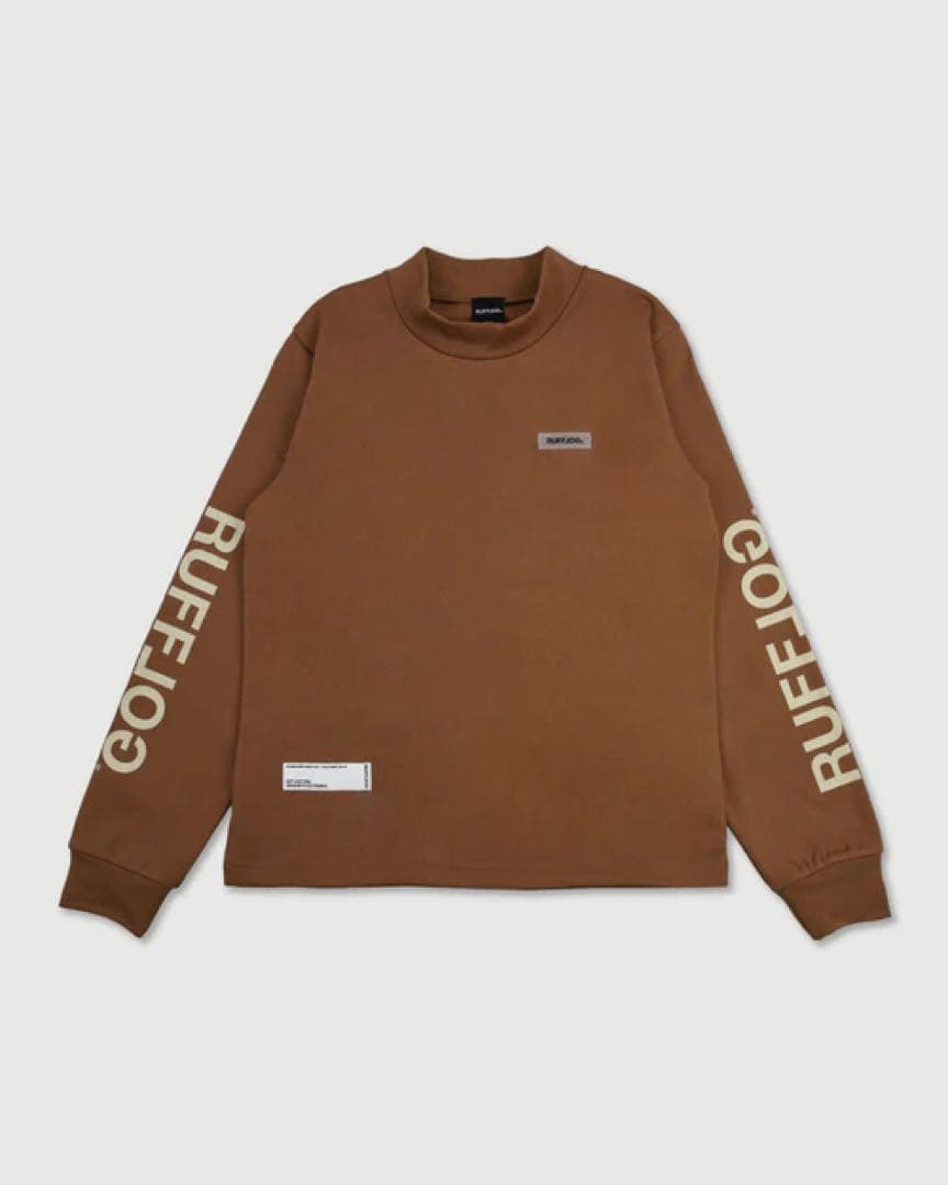 ラフロッグ　微起毛モックネックシャツ