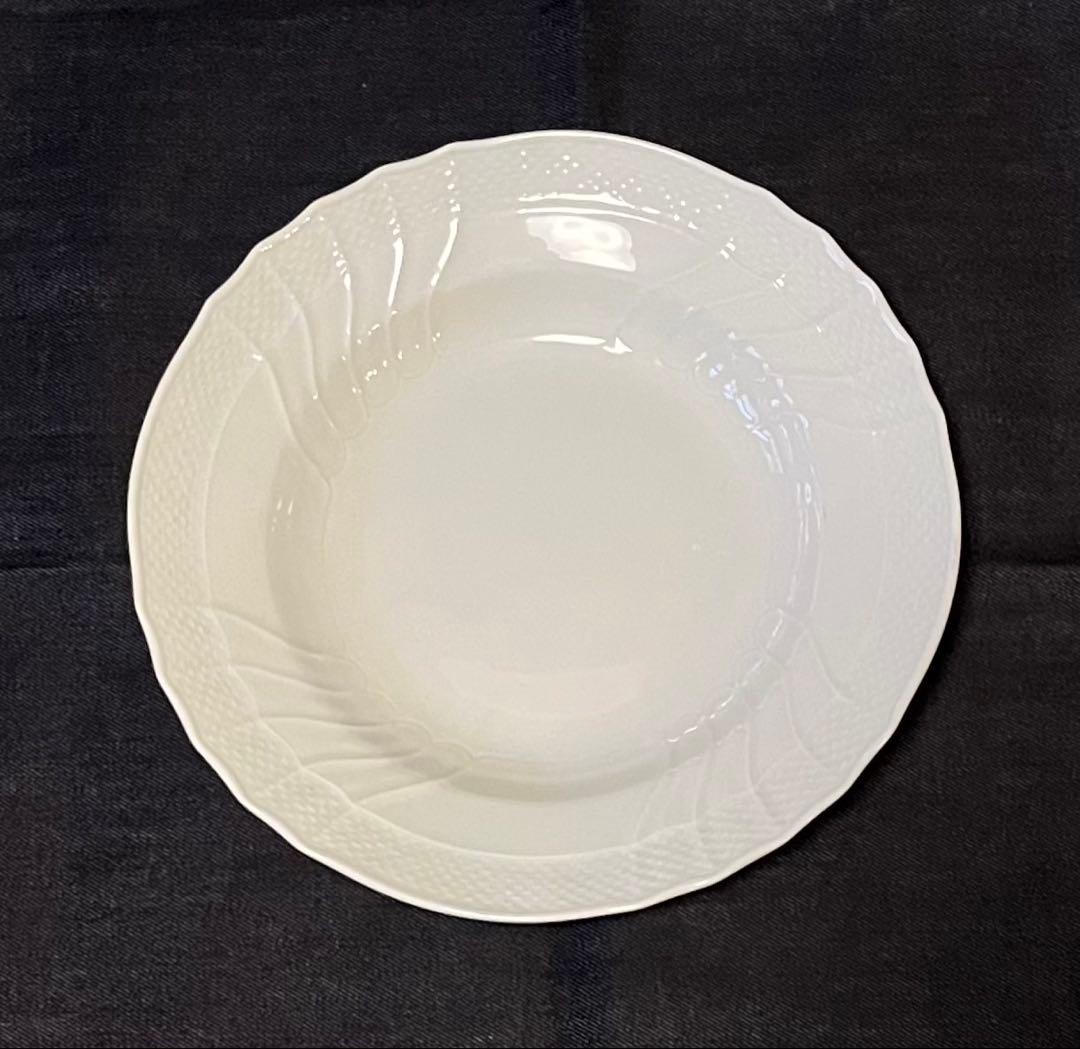 リチャードジノリ　ベッキオホワイト　スープ・パスタプレート　23.5 4枚セット