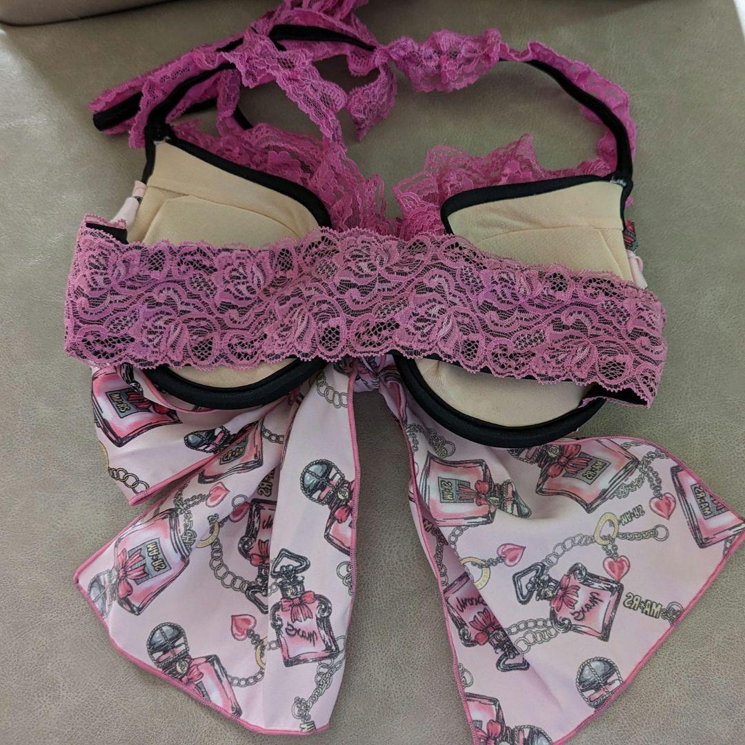 MA＊RS マーズ　パフューム柄　見せブラトップス　ピンク　日本製