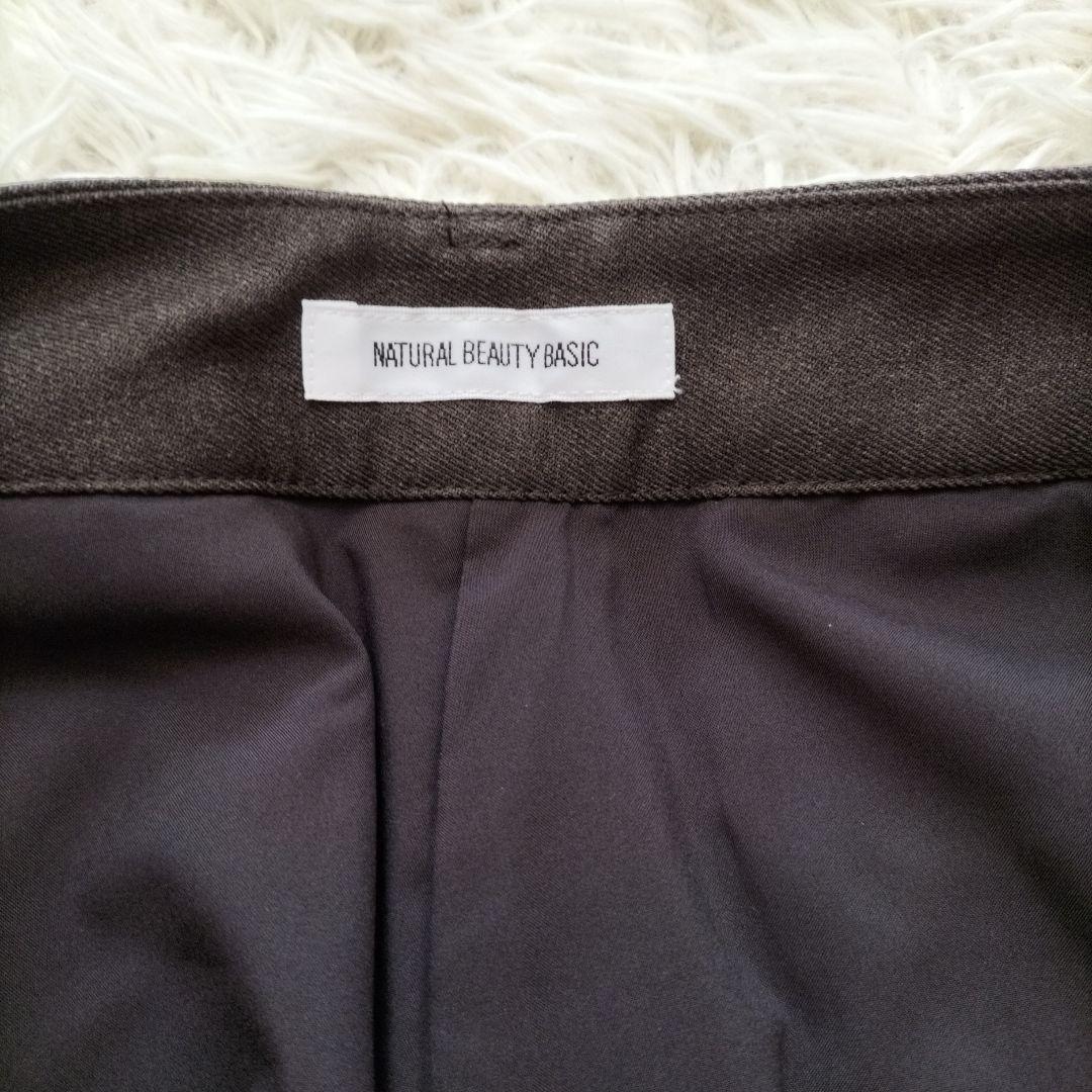 未使用級♡ナチュラルビューティーベーシックパンツスーツセットアップ ブラウン L