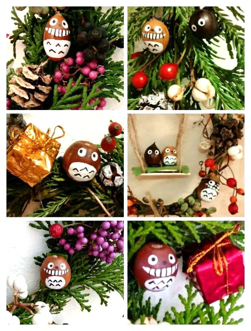 森のお友達　プレゼントをお届けに〰️♥クリスマスリース　フレッシュ