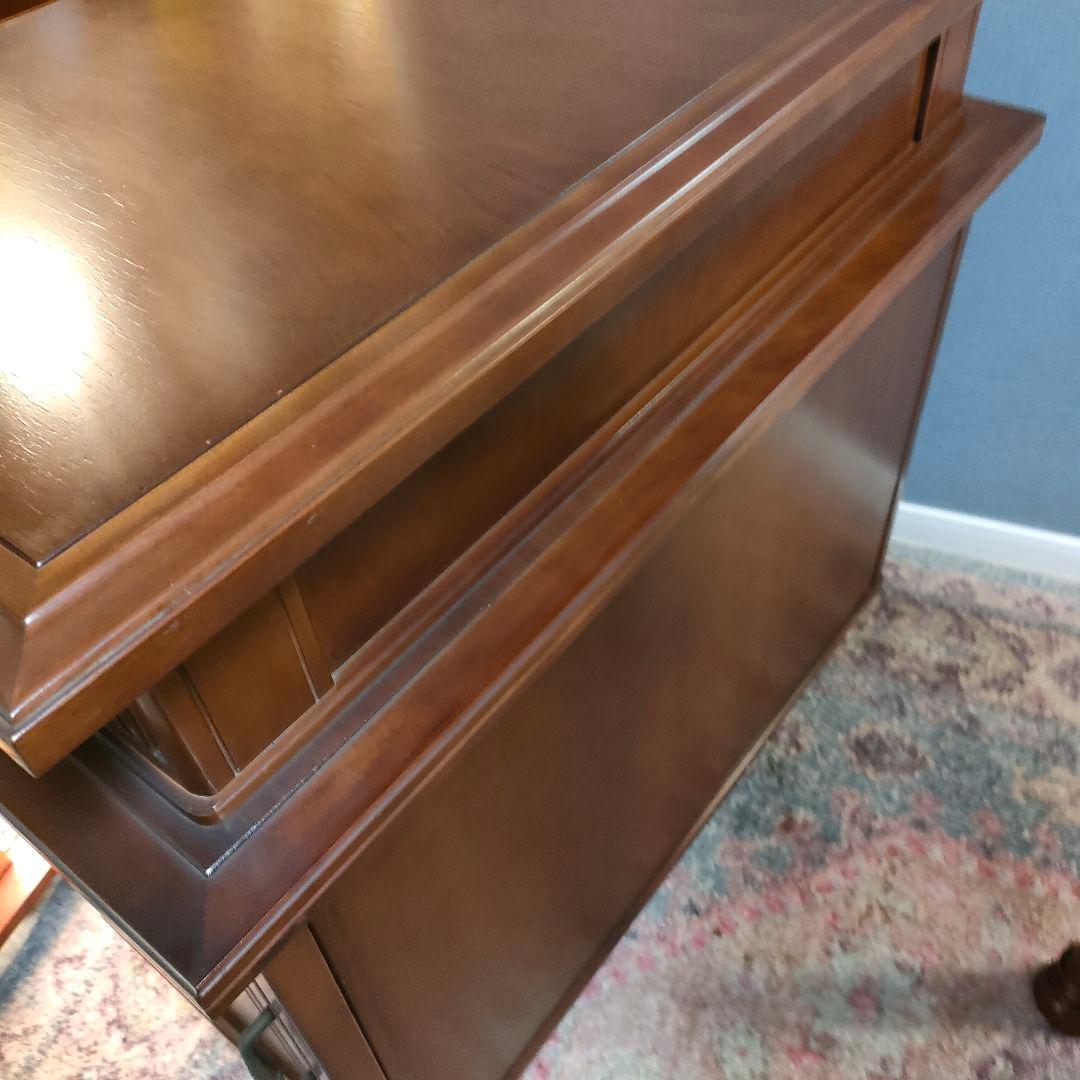 【徳田家具製作所】 官庁・議事堂納入実績メーカー高級家具サイドキャビネットデスク