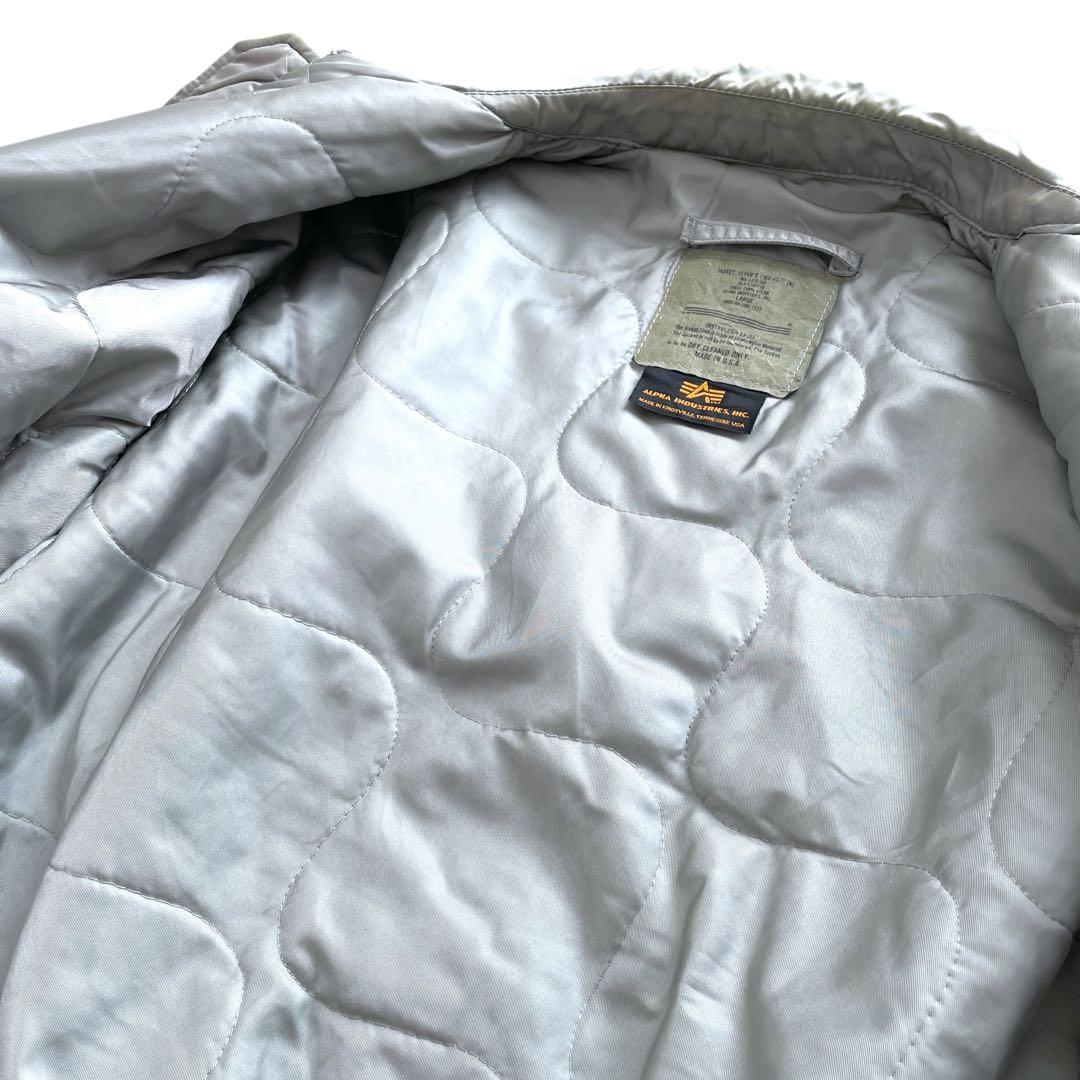 美品 90s ビンテージ ALPHA CWU-45/P グレー シルバー L