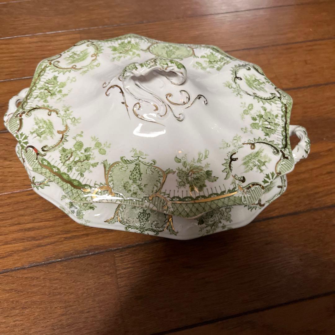 限定最終アンティークウェッジウッド高額キャセロールヴィンテージ形が凝ったデザイン