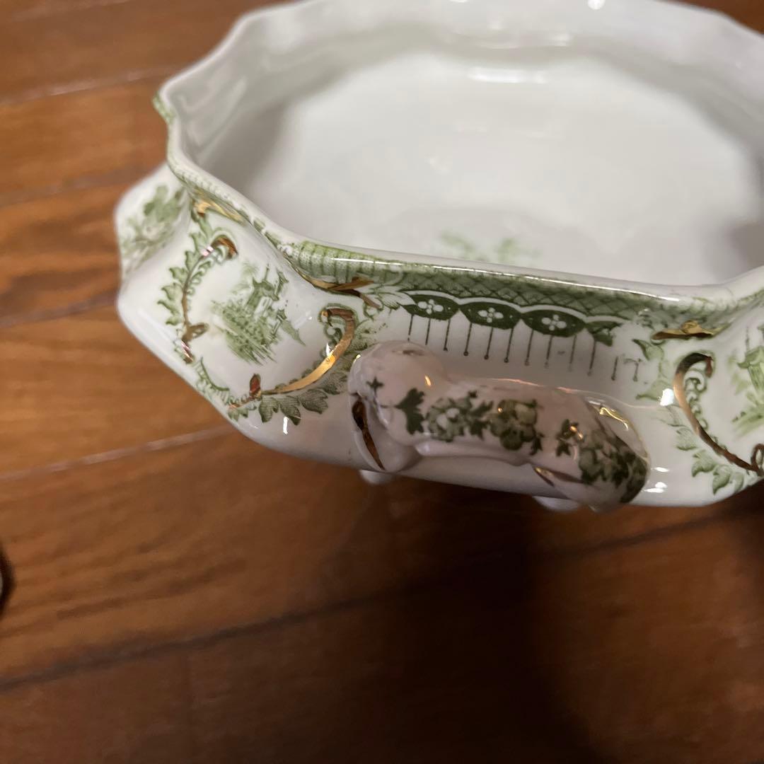 限定最終アンティークウェッジウッド高額キャセロールヴィンテージ形が凝ったデザイン