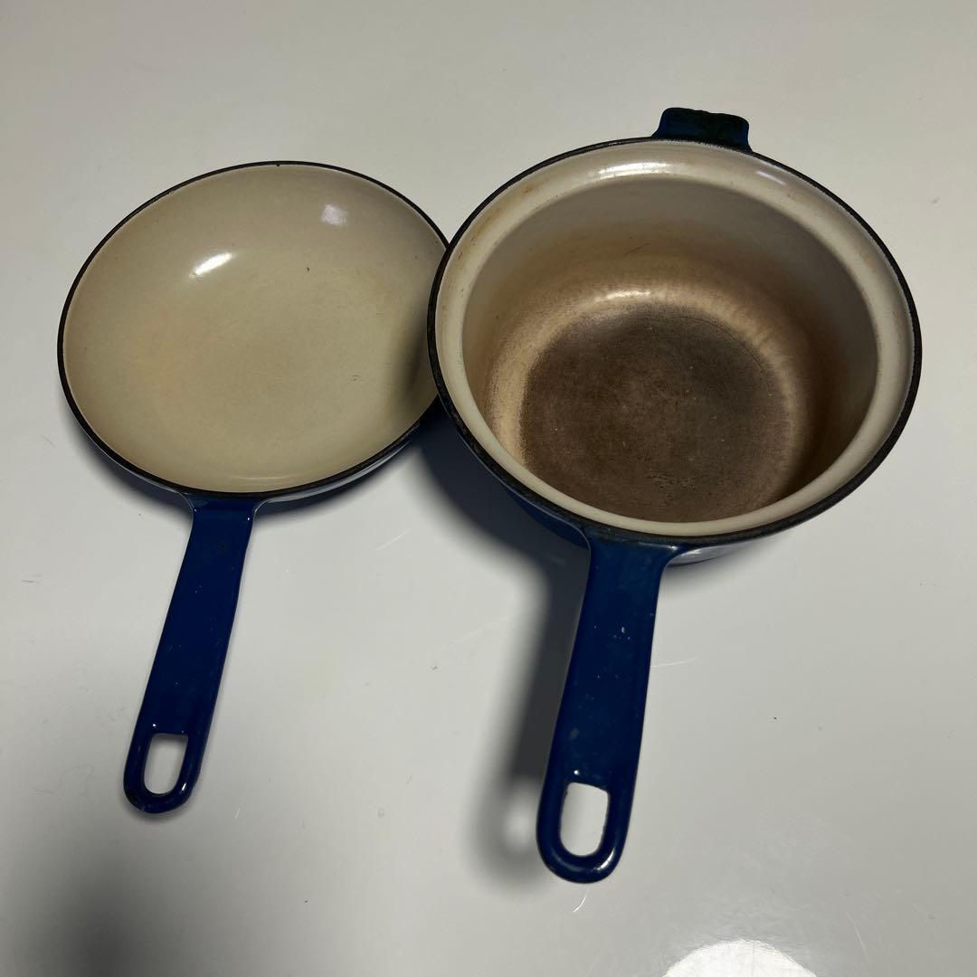 廃盤　ル・クルーゼ　レア　水色マルチファンクション18cm ソースパン