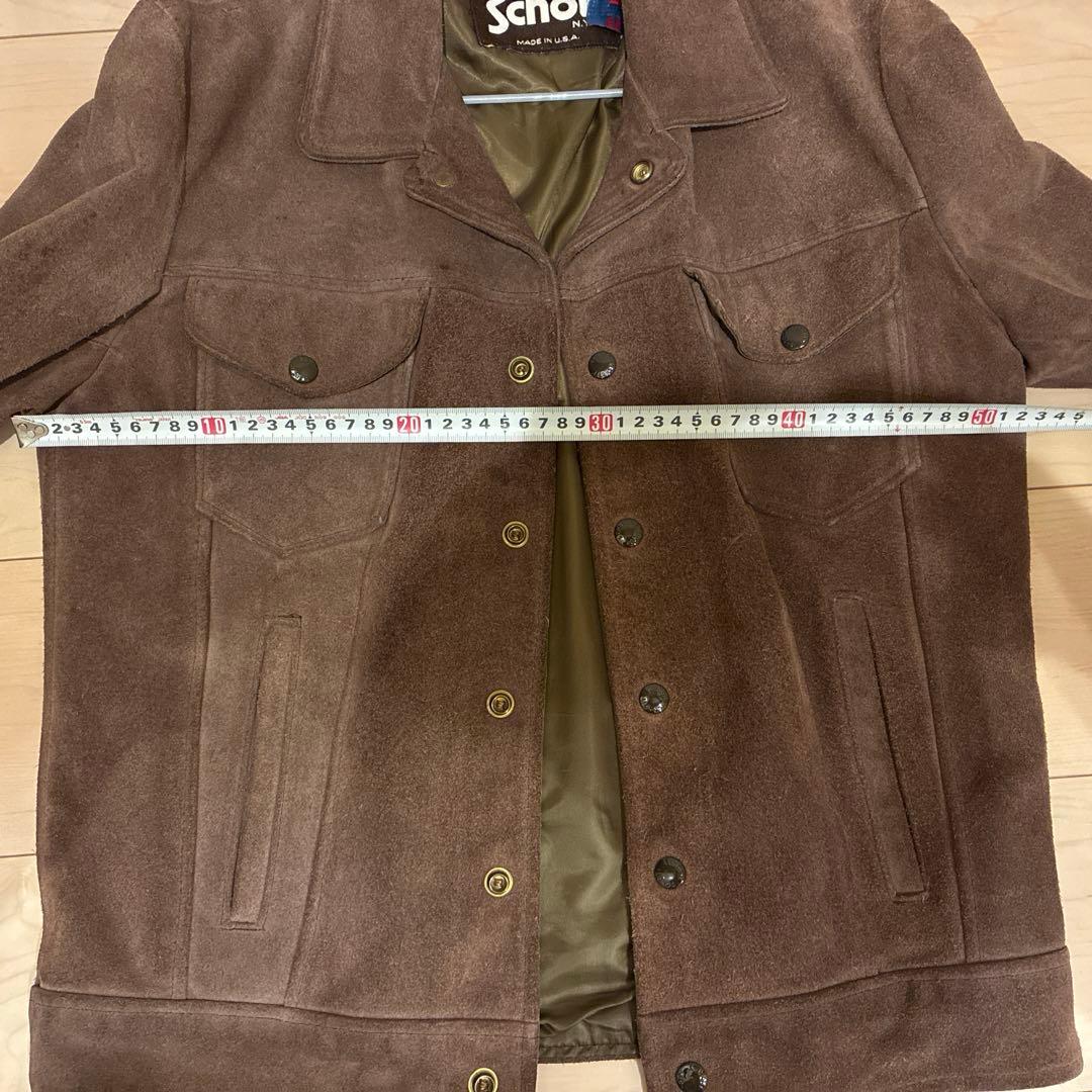 もりお　Schott スエードブラウンジャケット