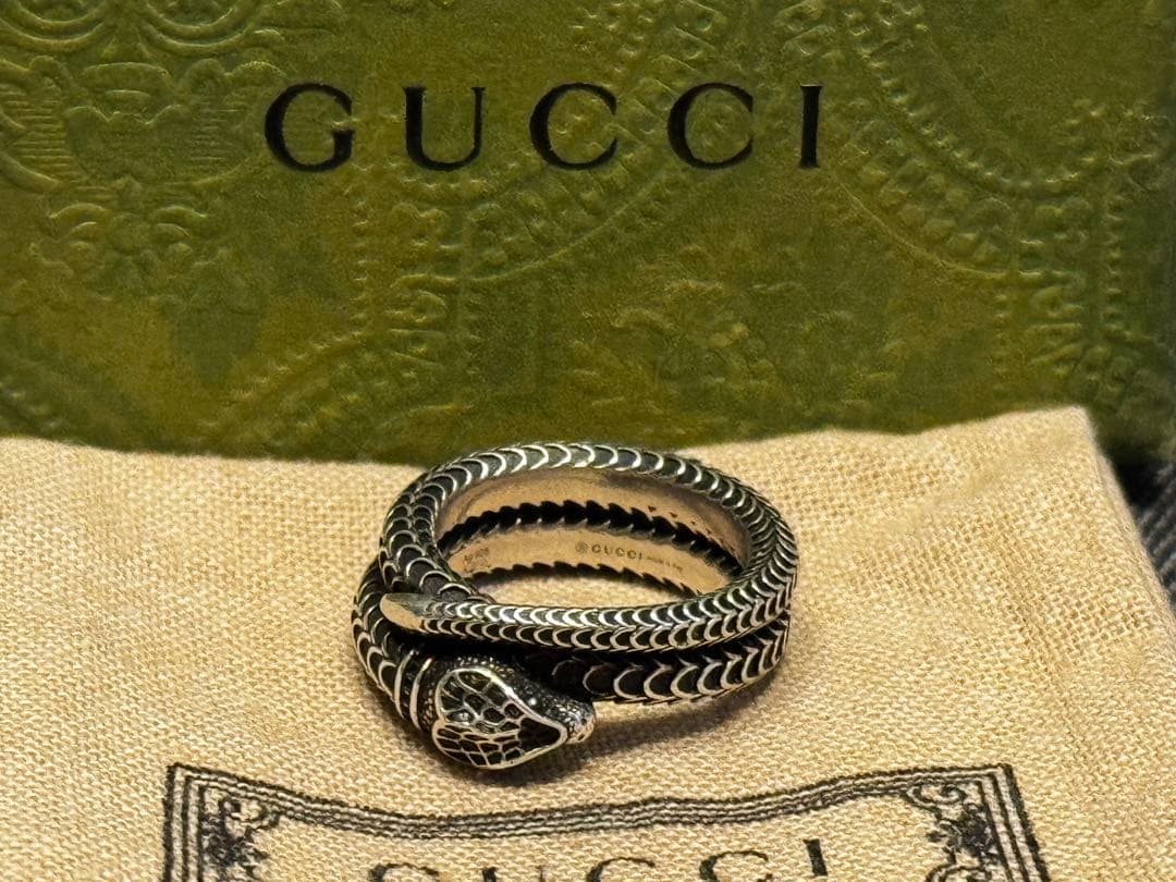 GUCCI ガーデン　スネークリング　シルバー925 サイズ19
